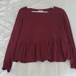 Peplum Madewell long sleeve